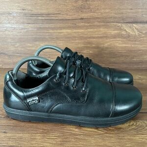 LEMS NINE2FIVE Black Leather Minimalist Shoes Sneakers Women’s Size 9.5